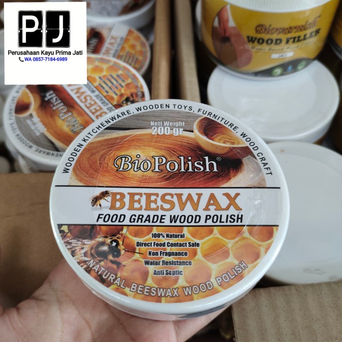 *****] Biopolish Beeswax Kayu Food Grade / Wax Kayu Biovarnish / Talenan Kayu
