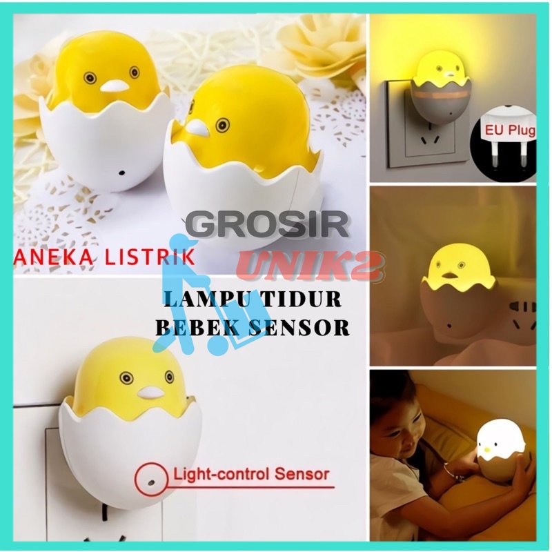 LAMPU TIDUR LED SENSOR CAHAYA HEMAT ENERGI / LAMPU MALAM EGG TELUR AYAM BEBEK / LAMPU KAMAR ANAK LAMPU HIAS GROSIR UNIK