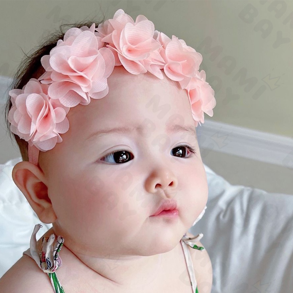 OKEYI Baby Bandana/Bando Bayi/Headband Bayi Perempuan Bunga Lucu