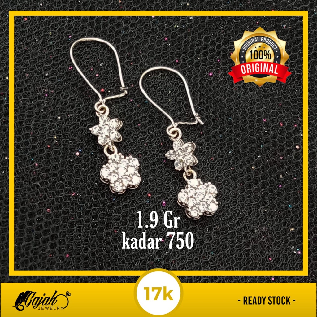 Anting emas 17 K - 1.9 gr kadar 750 - ABS100000009