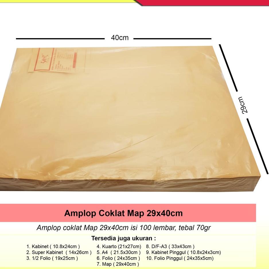 

Super Potongan Amplop Coklat Map ( 29x40cm )