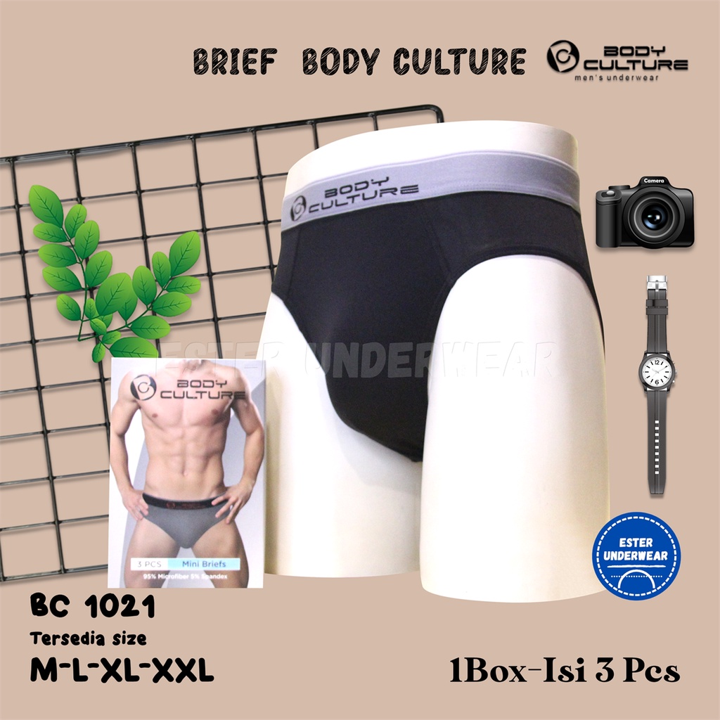 Body Culture Celana Dalam Pria BC 1021 1Box Isi 3Pcs