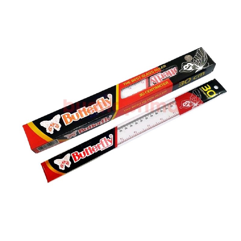 

penggaris / mistar butterfly ukuran 30cm