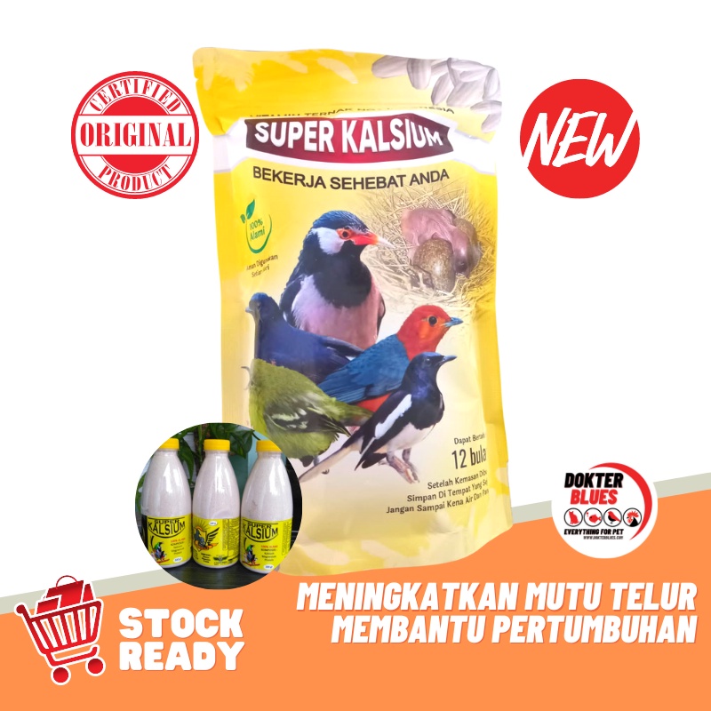 Super Kalsium Isi 500gr Vitamin Dan Asupan Kalsium Untuk Segala Macam Burung Ayam Pakan Makanan Sprkal