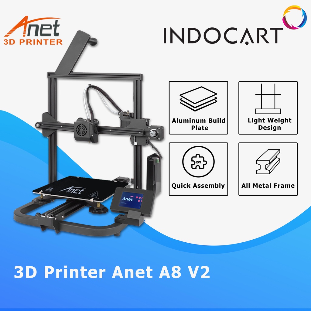 3D Printer Anet A8 V2 Metal Frame Terbaru i3 Garansi Resmi