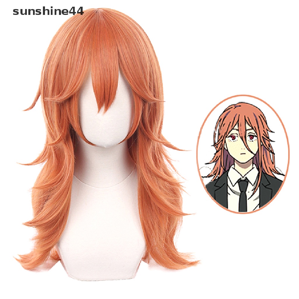 Sunshine Dokidoki Anime Cosplay Chain Man Angel Devil Wig Cosplay Properti Foto.