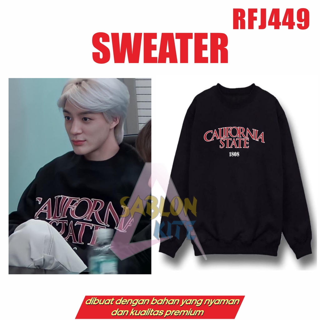 MURAH!!! SWEATER JENO CALIFOR RFJ449