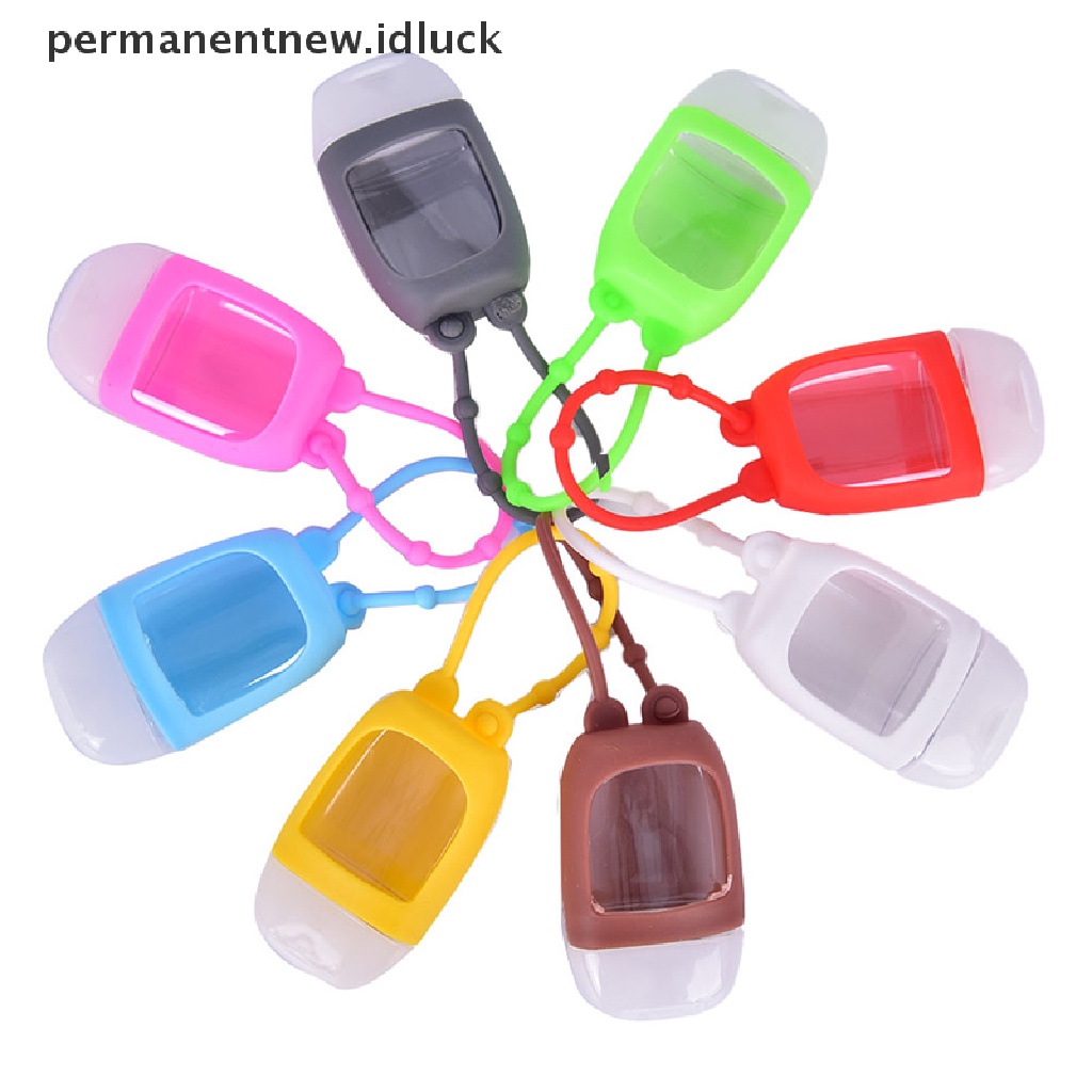 [luckypermanentnew] 1pcs Portabel Traveling Botol Isi Ulang Silikon Tempat Handsanitizer [ID]