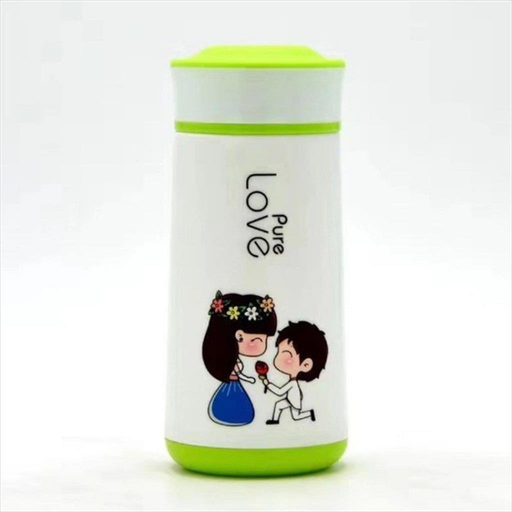 OTS 271 - Botol Pure Love tumbler  import beling kaca Kecil Motif pengantin hadiah souvenir pernikahan