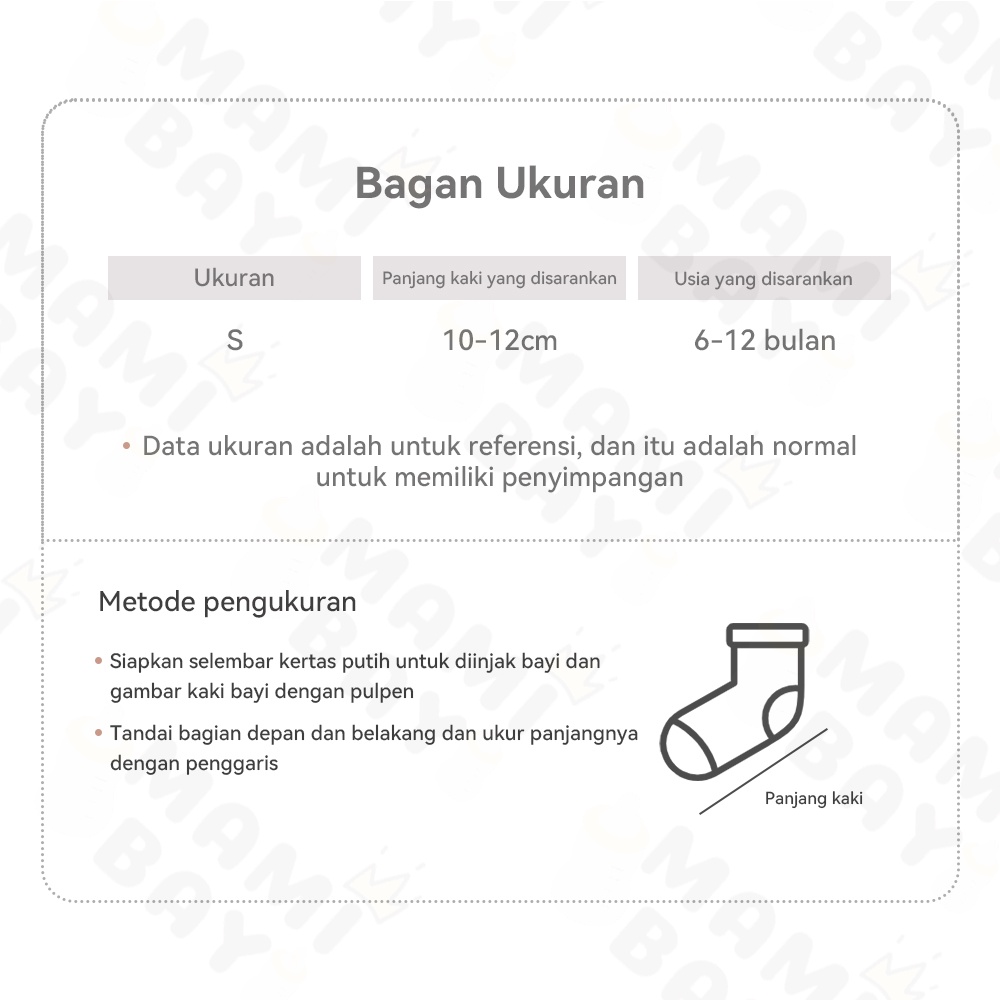 OKEYI Kaos Kaki Bayi Motif 3D/Kaos Kaki Panjang Bayi Anti Slip 0-12 Bulan