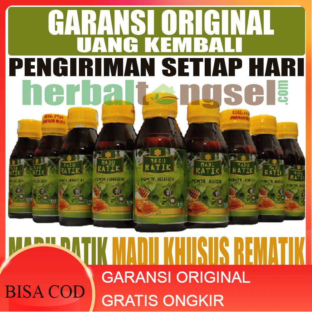 [BISA COD] Madu Ratik Herbal Original Atasi Rematik Kesemutan Nyeri Otot Pegal Pegal Lutut Kaku Nyer