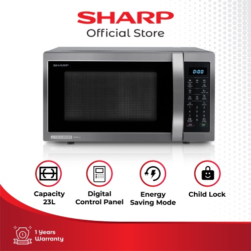 Sharp Microwave Inverter R-650GX(BS) SHARP INDONESIA OFFICIAL STORE
