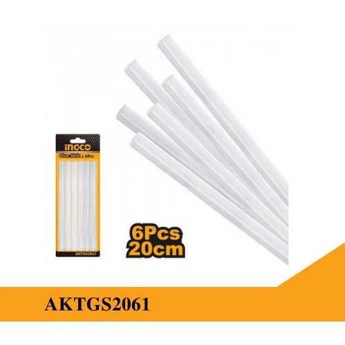 

Ingco AKTGS2061 Glue Gun Stick 6 Pcs 20cm Refill Isi Lem Tembak