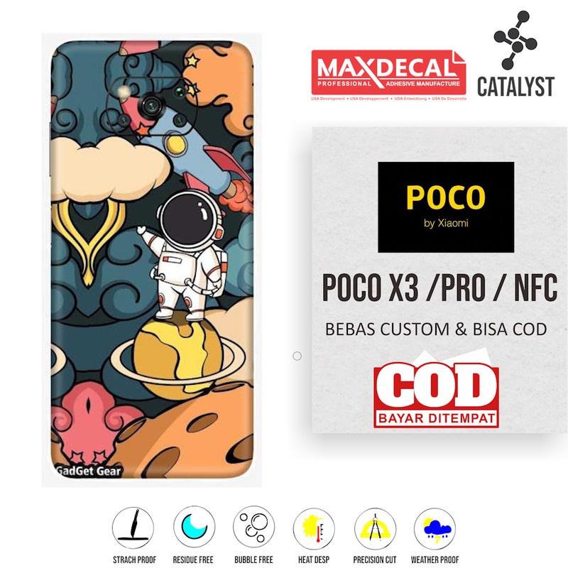 Garskin Skin Fullbody POCO X3 PRO NFC GUNDAM BISA CUSTOM - KODE DLDY
