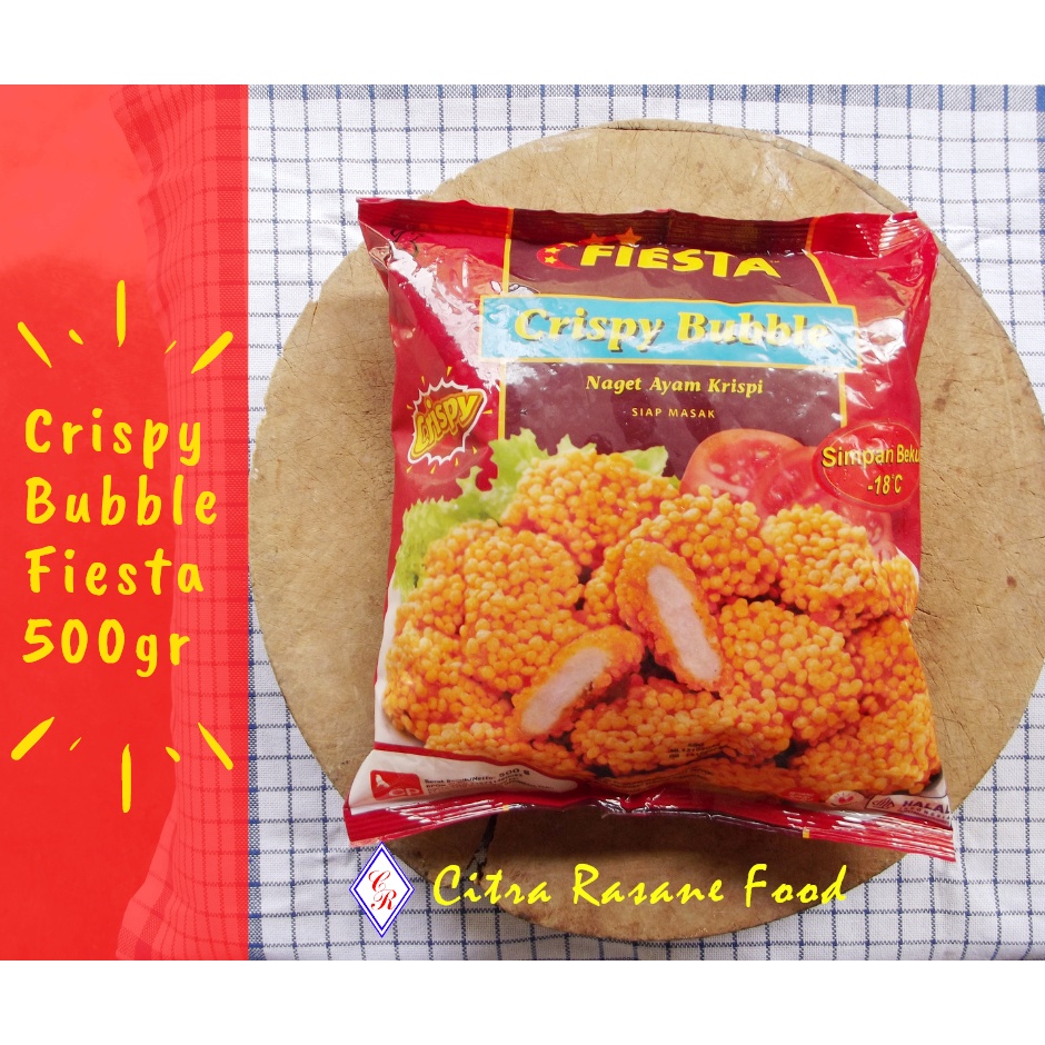 

Crispy Bubble Nugget / Naget Ayam Krispi Fiesta 500gr