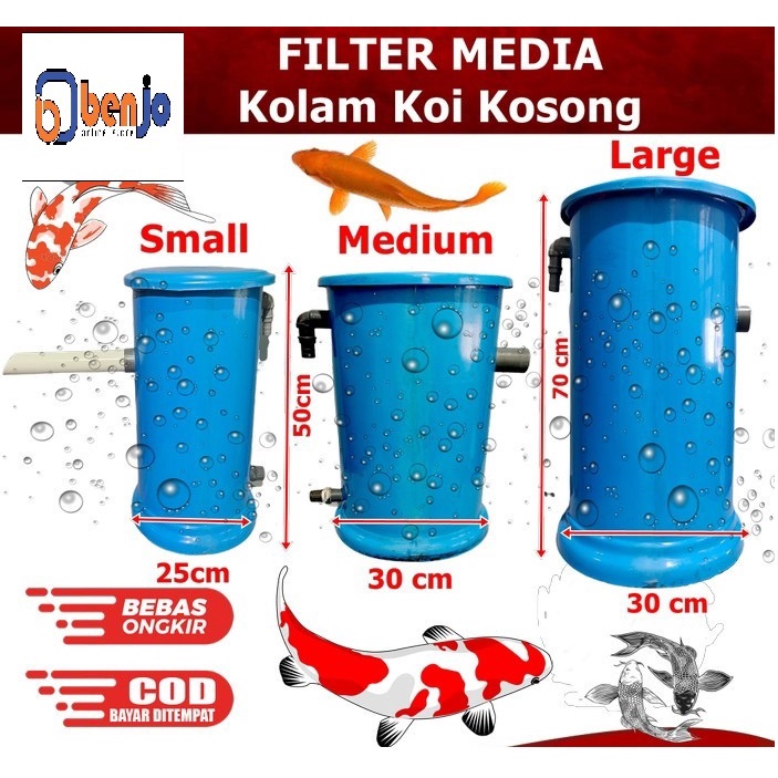 Media Filter Tong Kosong Tabung Chamber Kolam Ikan Fiber