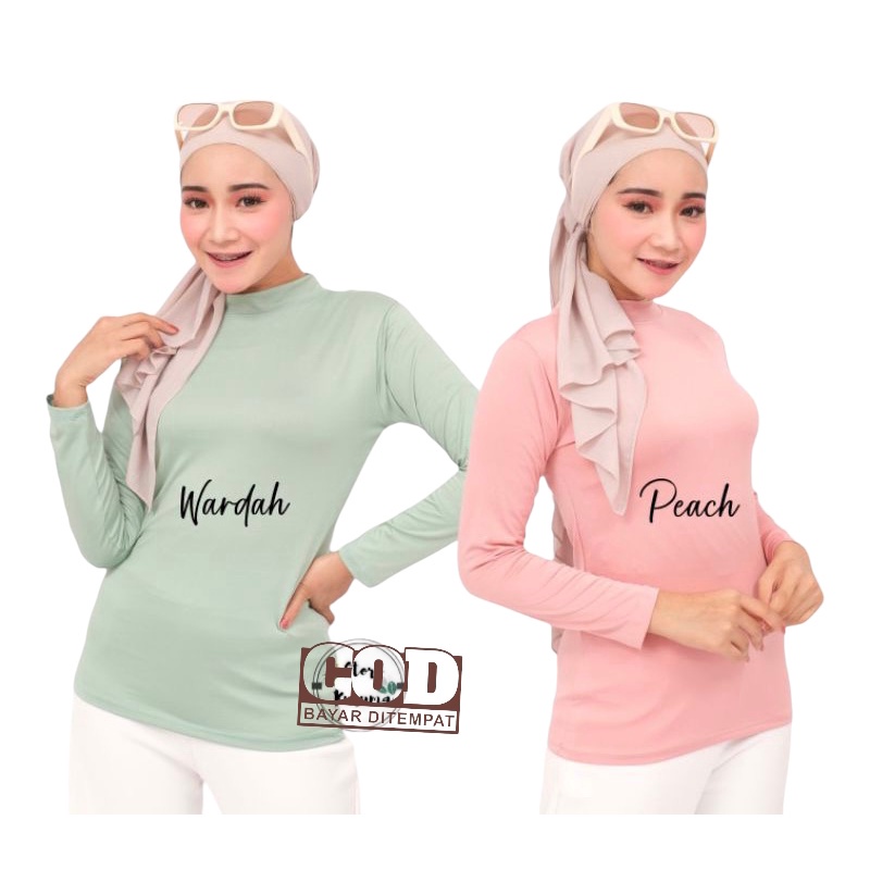 Dhei Store MANSET/MANSET WANITA / MANGSET HIJAB / MANSET HITAM KAOS SPANDEK / DALAMAN KEBAYA / INNER KAFTAN / BAJU DALAMAN BLOUSE