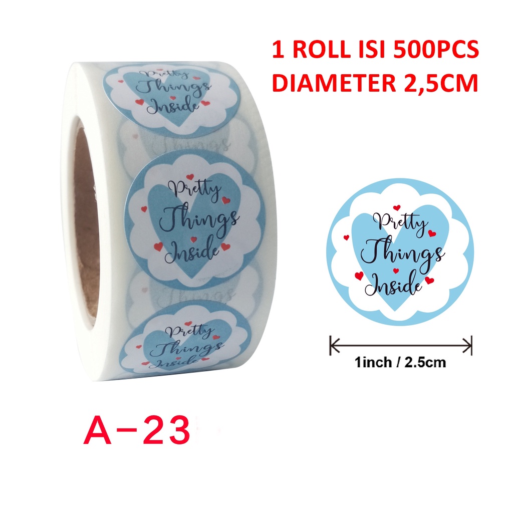 Kedaibutik STICKER LABEL MAKANAN THANK YOU ISI 500 PCS 1 ROLL - SLT01