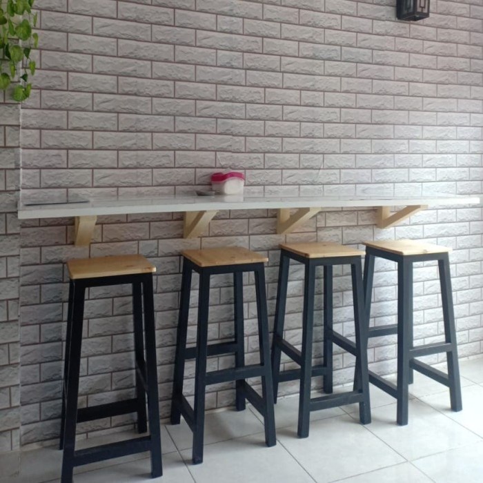 kursi bar / bangku bar / bangku kayu / kursi bar jati belanda