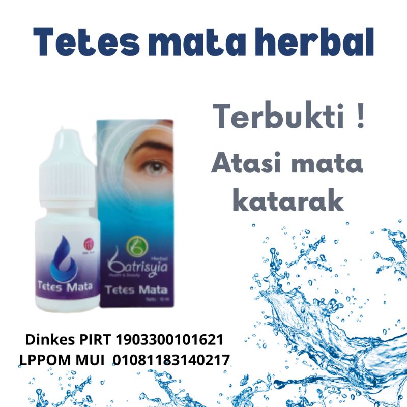 BISA COD !  tetes mata katarak alami herbal/obat mata katarak/ mata berlemak/ bergaris