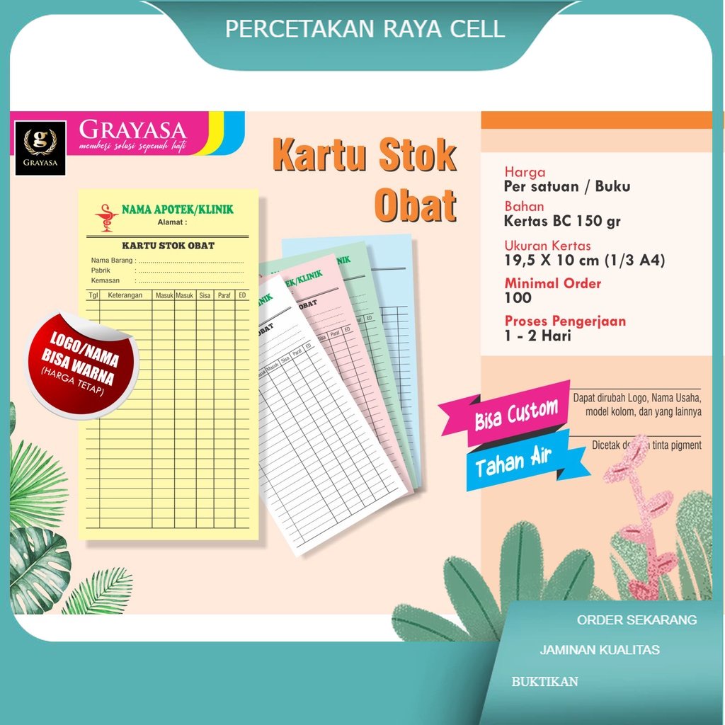 

Cetak Kartu Stock / Cetak kartu stok / Persediaan Barang, Kartu Iuran, Kartu Absen - Kartu Stok Obat / Kartu dokter / Kartu stok dokter