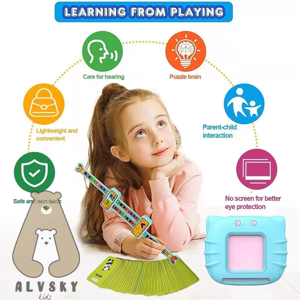 MAINAN EDUKASI FLASHCARD / FLASHCARD ANAK BERSUARA / CARD EARLY EDUCATION DEVICE