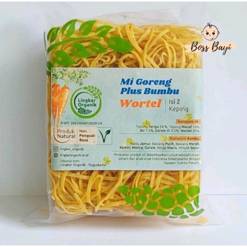 LINGKAR ORGANIK - Mie Goreng plus Bumbu dari Sayur &amp; Buah / Mie MPAsi