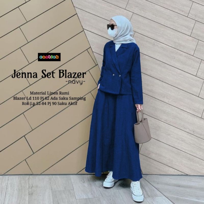 JENNA SET BLAZER SETELAN BAJU WANITA TERBARU