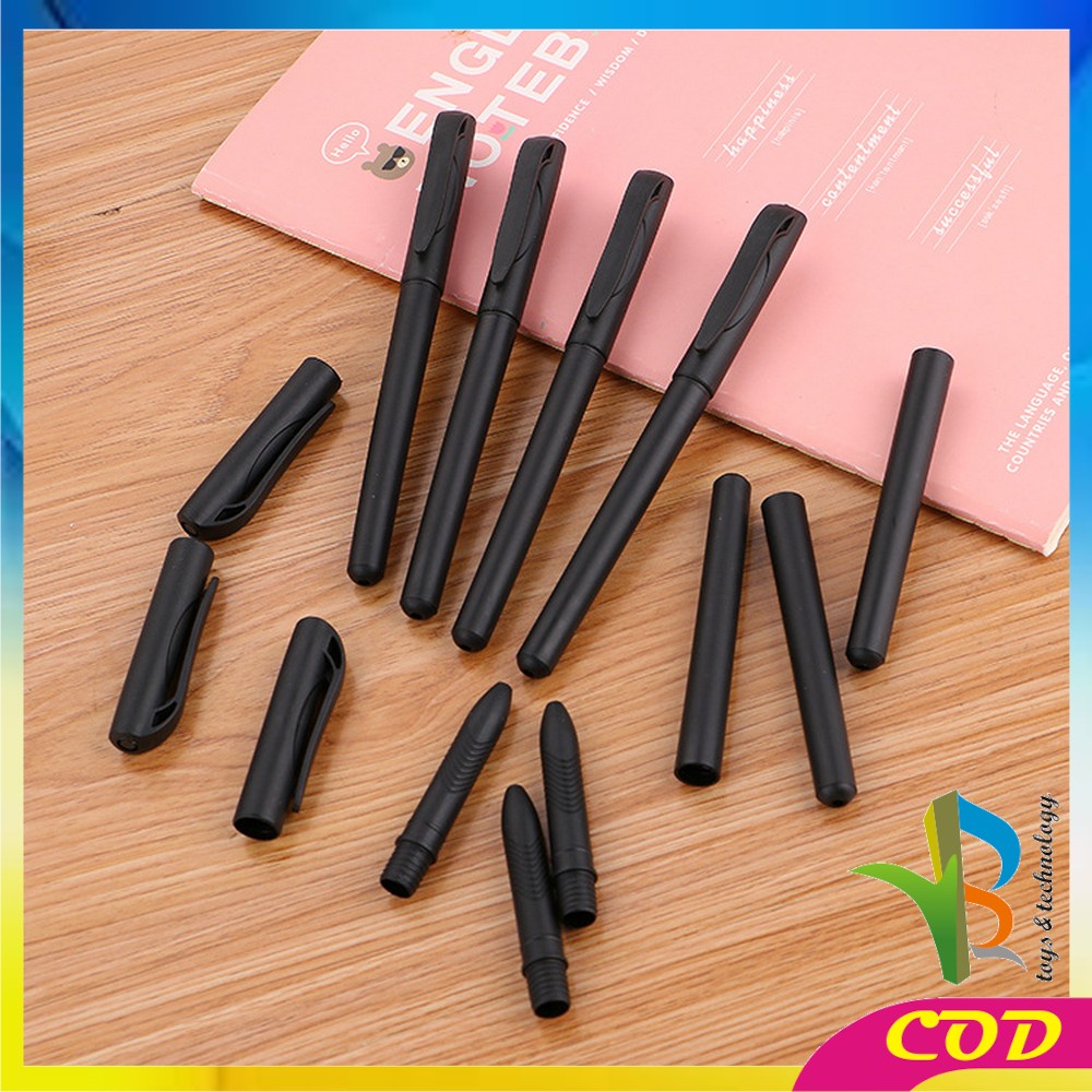 RB-A45 Pulpen Hitam 0.7mm Motif Polos Tinta Hitam Simple Ballpoint / Pena Alat Tulis Kantor Sekolah Pens Black Import