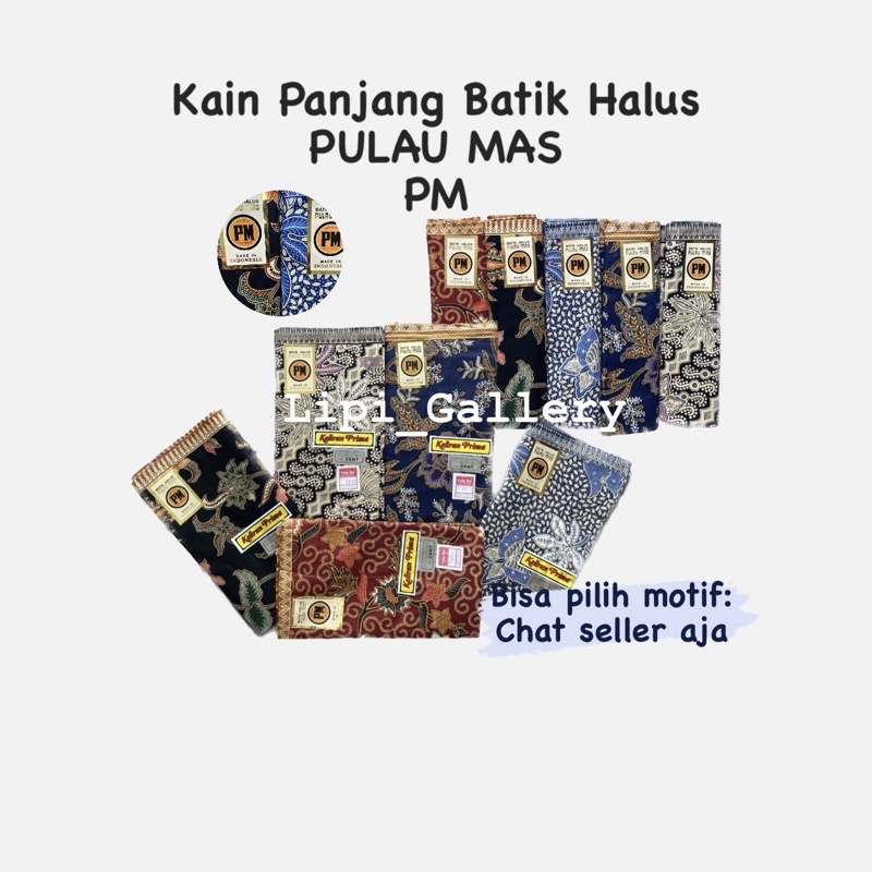 Jual Kain Panjang Batik Halus Pm Pulau Mas Samping Kebat Panjang Kain