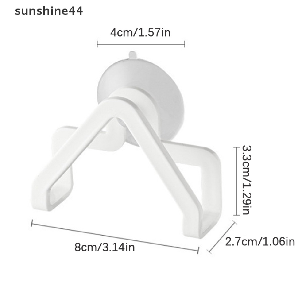 Sunshine 2Pcs Organizer Dapur Suction Cup Wastafel Drain Rack Sponge Tempat Penyimpanan.