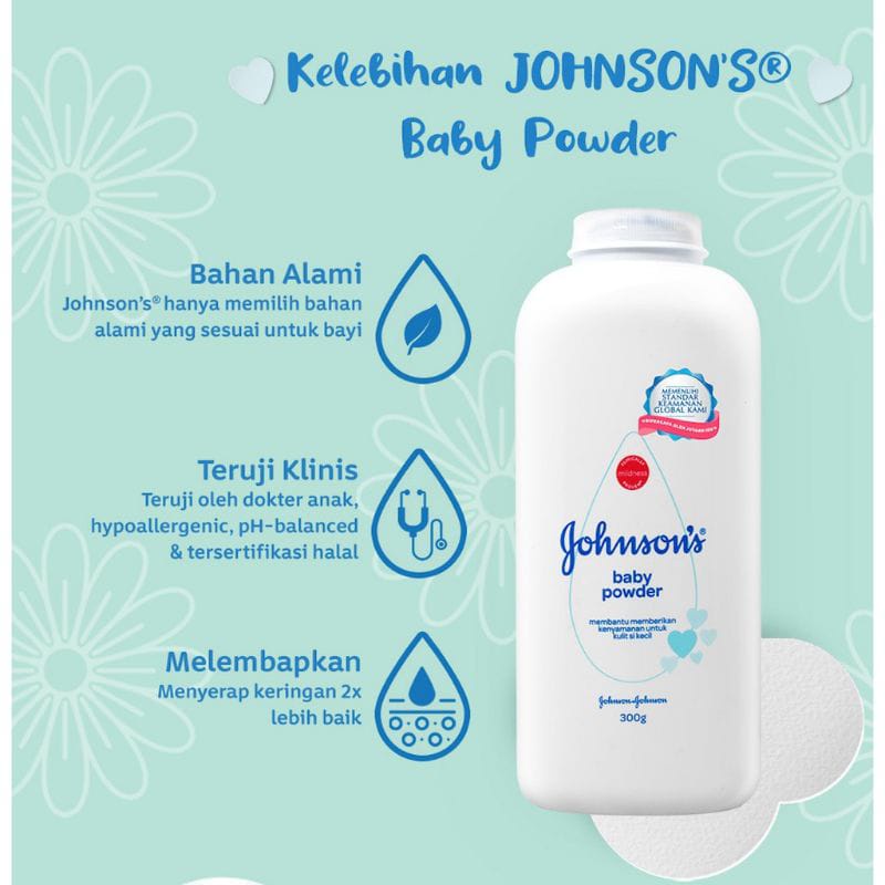 JOHNSON'S BABY Powder / Johnson's Bedak Tabur Bayi Arjuna