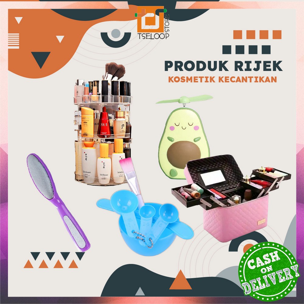 OFM-PART 2 BARANG RIJEK RAK KOSMETIK / KOTAK MAKEUP / TEMPAT PENYIMPANAN BRUSH MAKE UP MULTIFUNGSI /