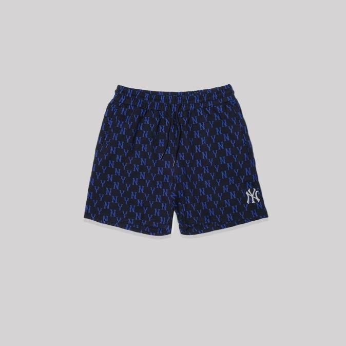MLB NY Yankees Monogram All Over Shorts Navy