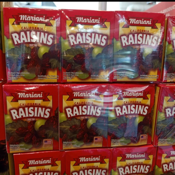 

Mariani california raisins kismis 30x6 box