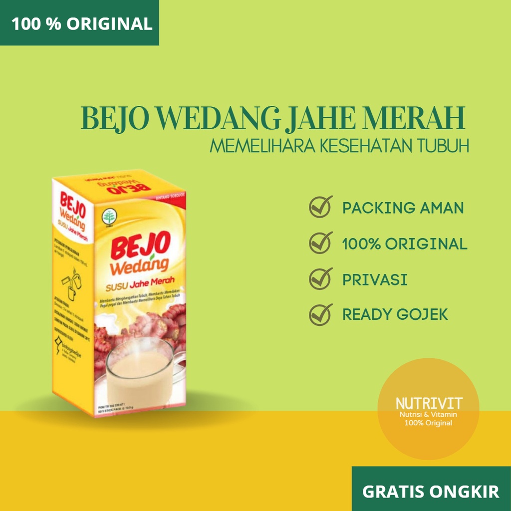 Bejo Wedang Susu Jahe Merah 1 BOX