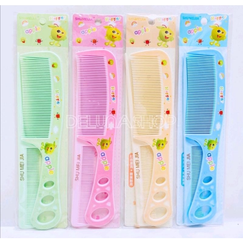 Sisir Rambut Set karakter warna isi 2 pcs sisir set korea