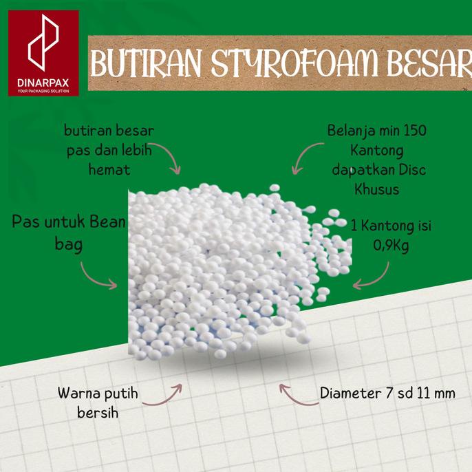Styrofoam butiran Besar / Sterofoam butiran berbentuk Jagung