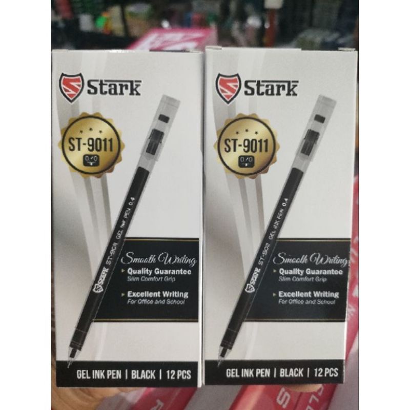 

[BOX ISI 12] PULPEN STARK GEL PEN ST-9011 BERKUALITAS / PULPEN CAIR / BOLPEN / BALLPOINT / GP-330