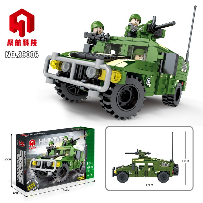 Hot Sale Mainan Brick/Lego Hummer Off-Road Vehicle Dgn Dusbox_Special Series Terlaris