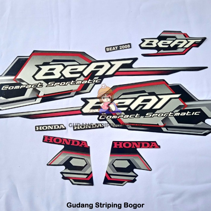 

TERLARIS | STIKER STRIPING BODY MOTOR HONDA BEAT KARBU 2008 - Hitam