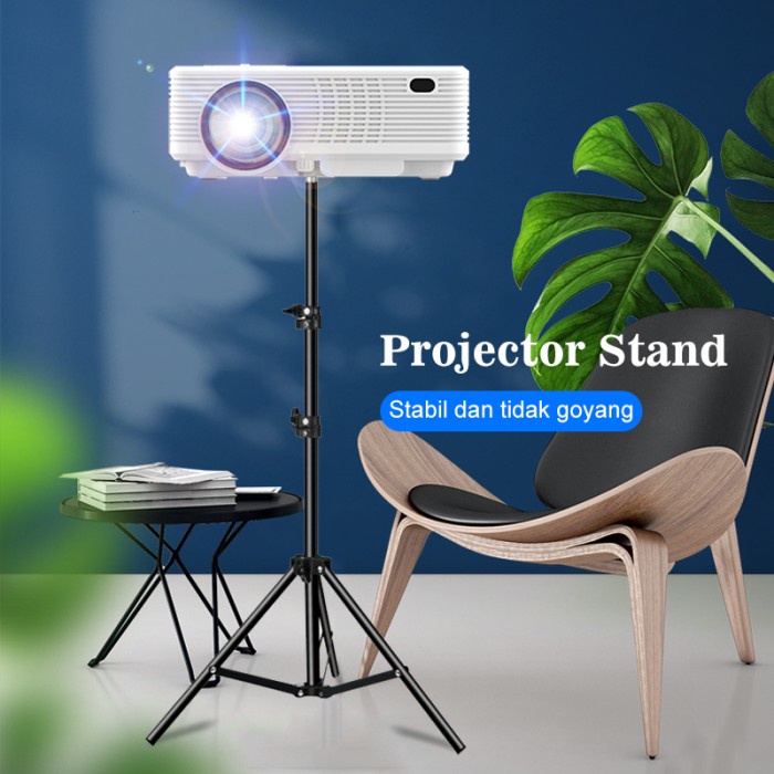 Layar (Dudukan Proyektor) Standing Tripod Projector Stand Tripod Adjustable
