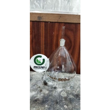 piknometer, picno 500ml sablon coklat pyrex