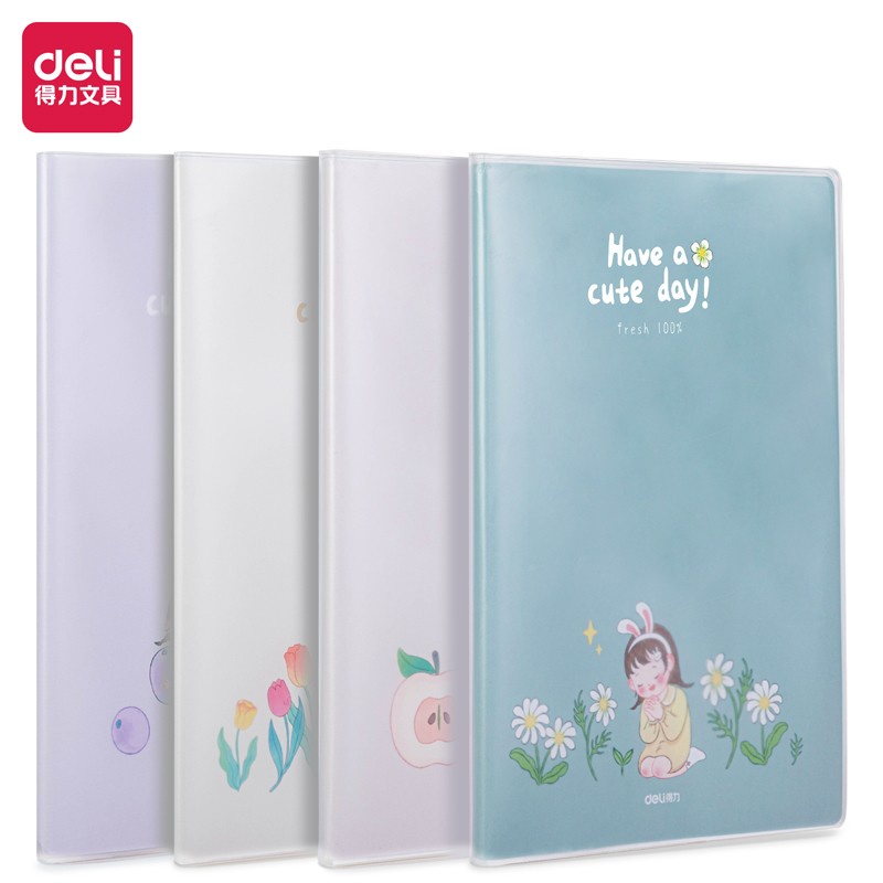 

Deli Notebook A5 80 Halaman Cover Plastik Cute Day / Buku Catatan Kecil Notebook Aesthetic