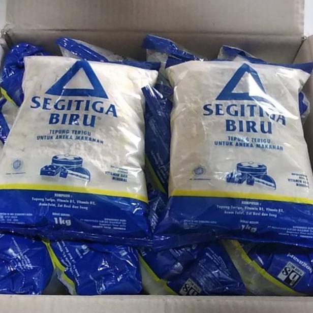 

Model baru Tepung segitiga biru kemasan 1Kg 90W