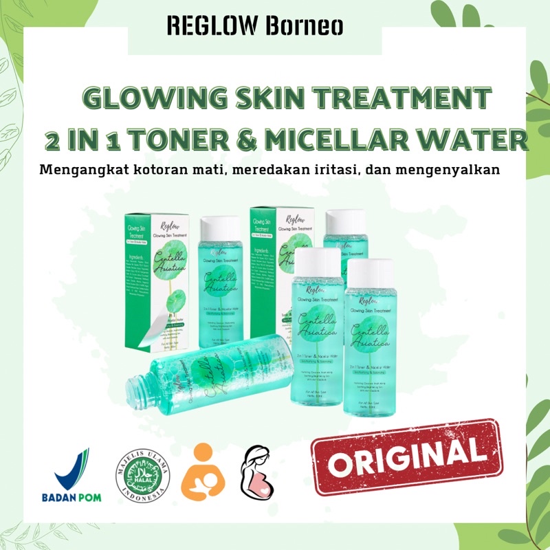 2in1 Toner dan Micellar water reglow kalimantan selatan tengah murah original facial wash cream seru