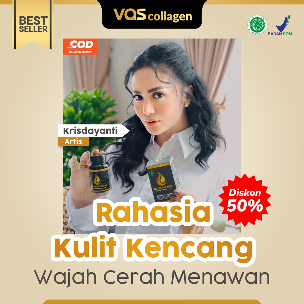 Vas Collagen gamat emas colagen original 100% asli ori penghilang flek hitam membandel di wajah ampuh bpom alami