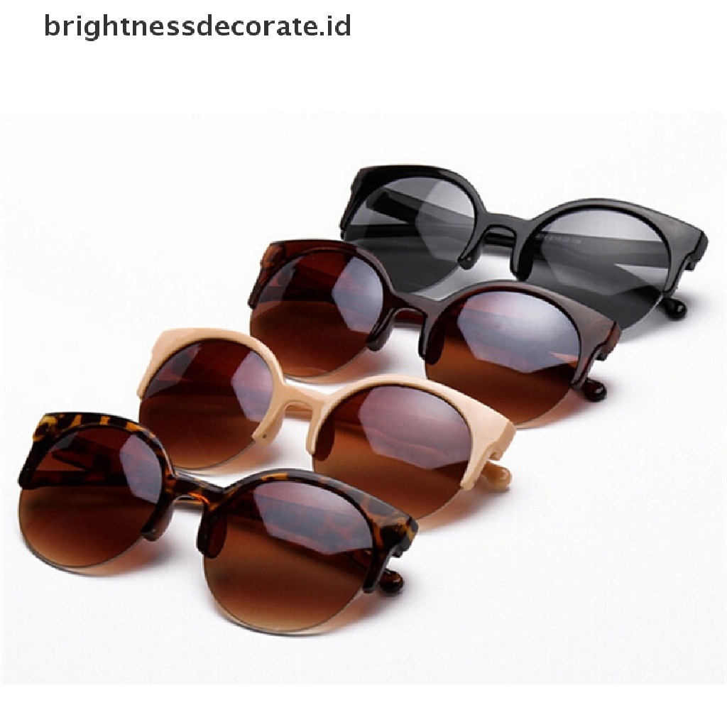 [Birth] Kacamata Vintage Wanita Pria Retro Mata Kucing Bulat Sunglasses Eyewear Fashion2017 [ID]