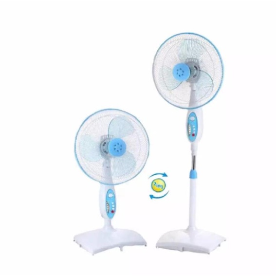 2 IN 1 STAND FAN MASPION + DESK FAN / KIPAS ANGIN EX-167 S (16 INCH)