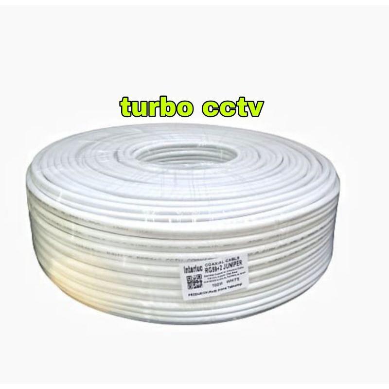 Kabel Cctv Rg59+Power 100M Utk Indoor & Outdoor Berkualitas Best Seller